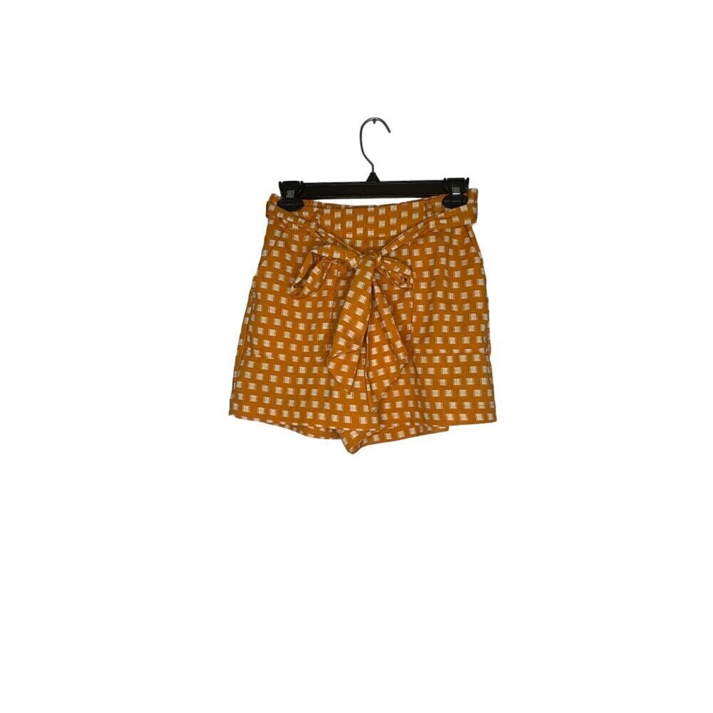 A New Day Square Print Shorts Marigold X-Small